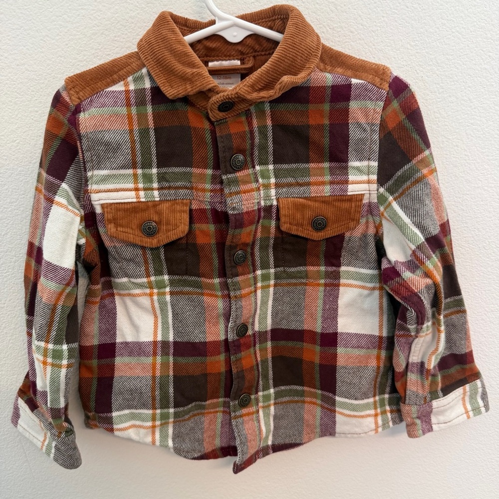 Gymboree Multicolor Plaid Button-Down Shirt